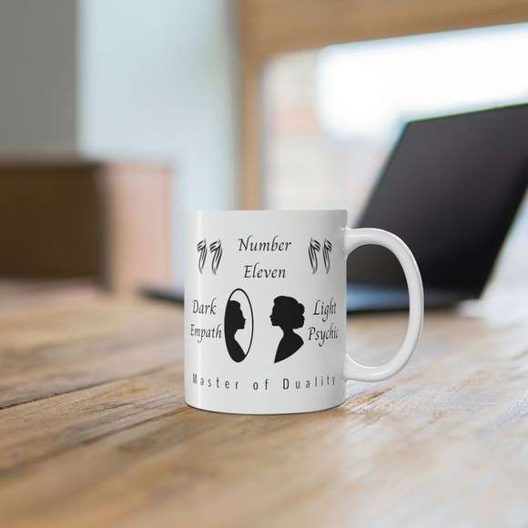 Numerology Master Number 11 Lifepath Ceramic 11oz Coffee Mug Birthday Gift New - Picture 3 of 3